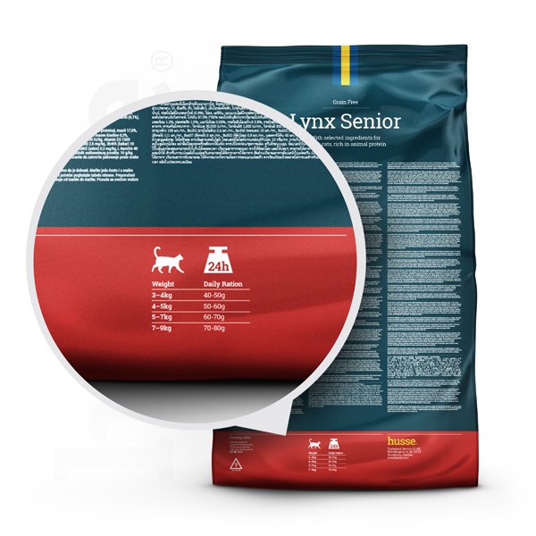 Lynx Senior | Kornfritt fôr til eldre katter med sensitiv hud og fordøyelse
