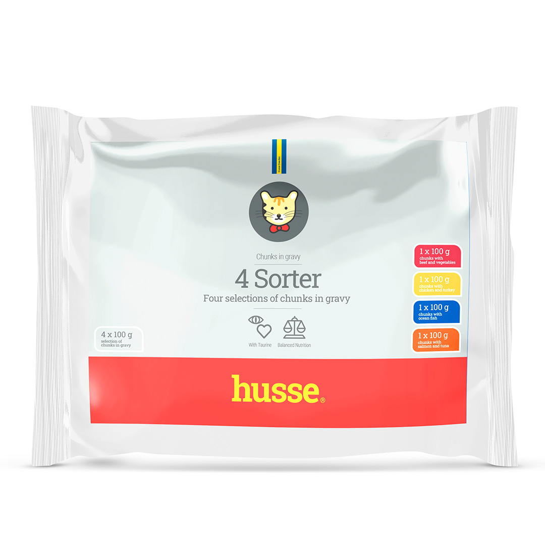 4 Sorter | Fire ulike smaker i saus