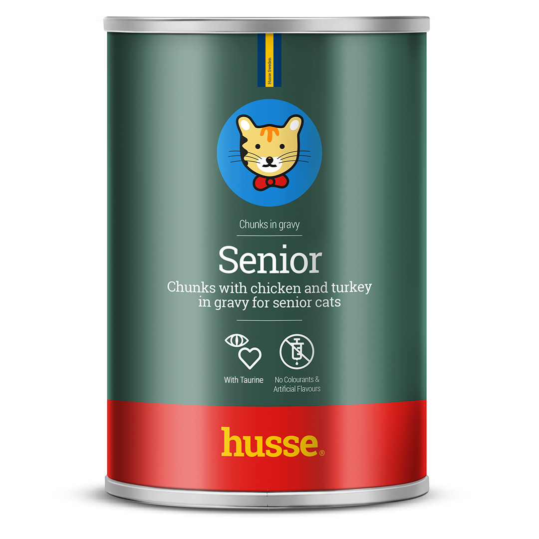 Senior chunks, 415 g | Balansert måltid tilsatt taurin