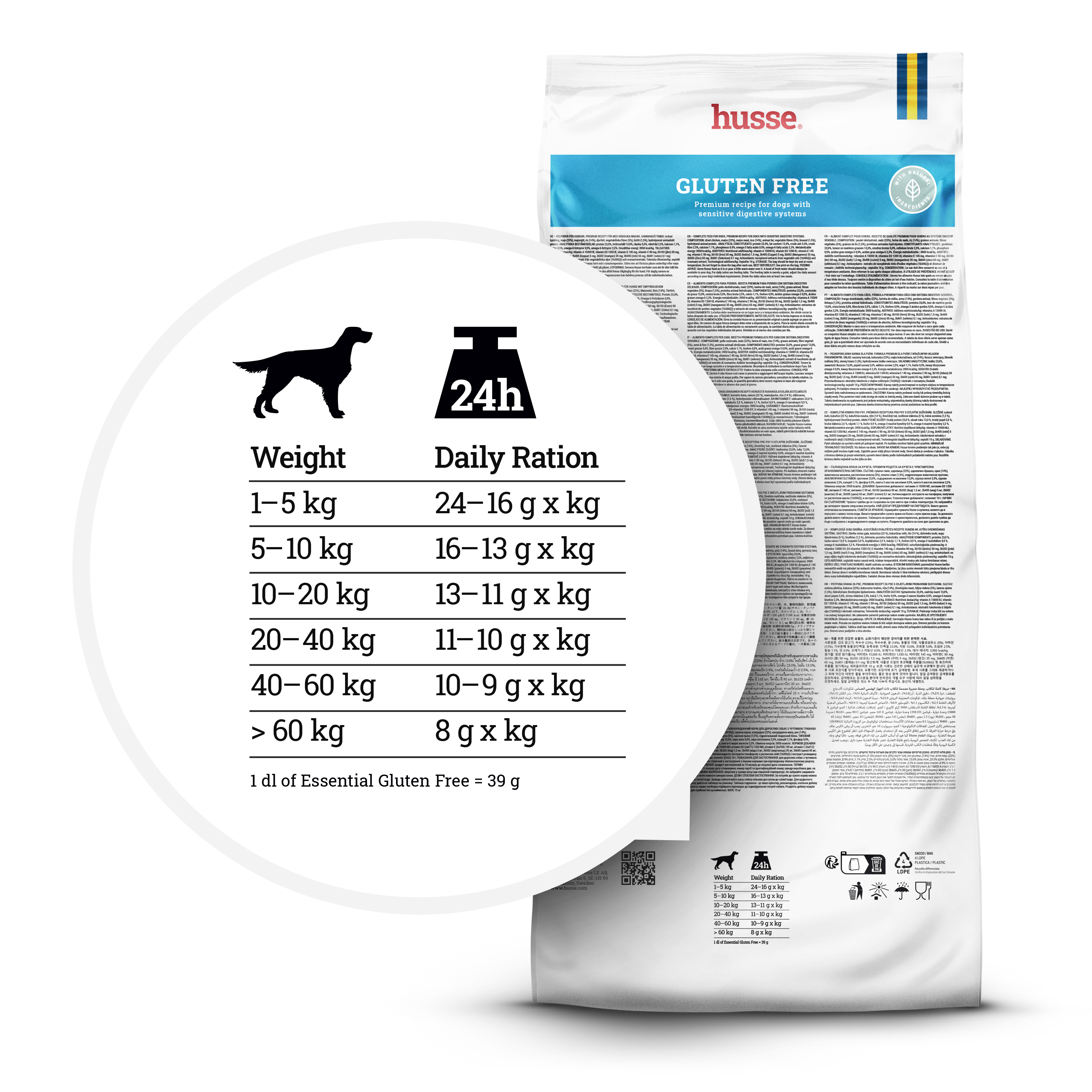 Gluten Free (Pro Selekt) | Komplett ernæring for hunder med sensitiv fordøyelse uten hvete