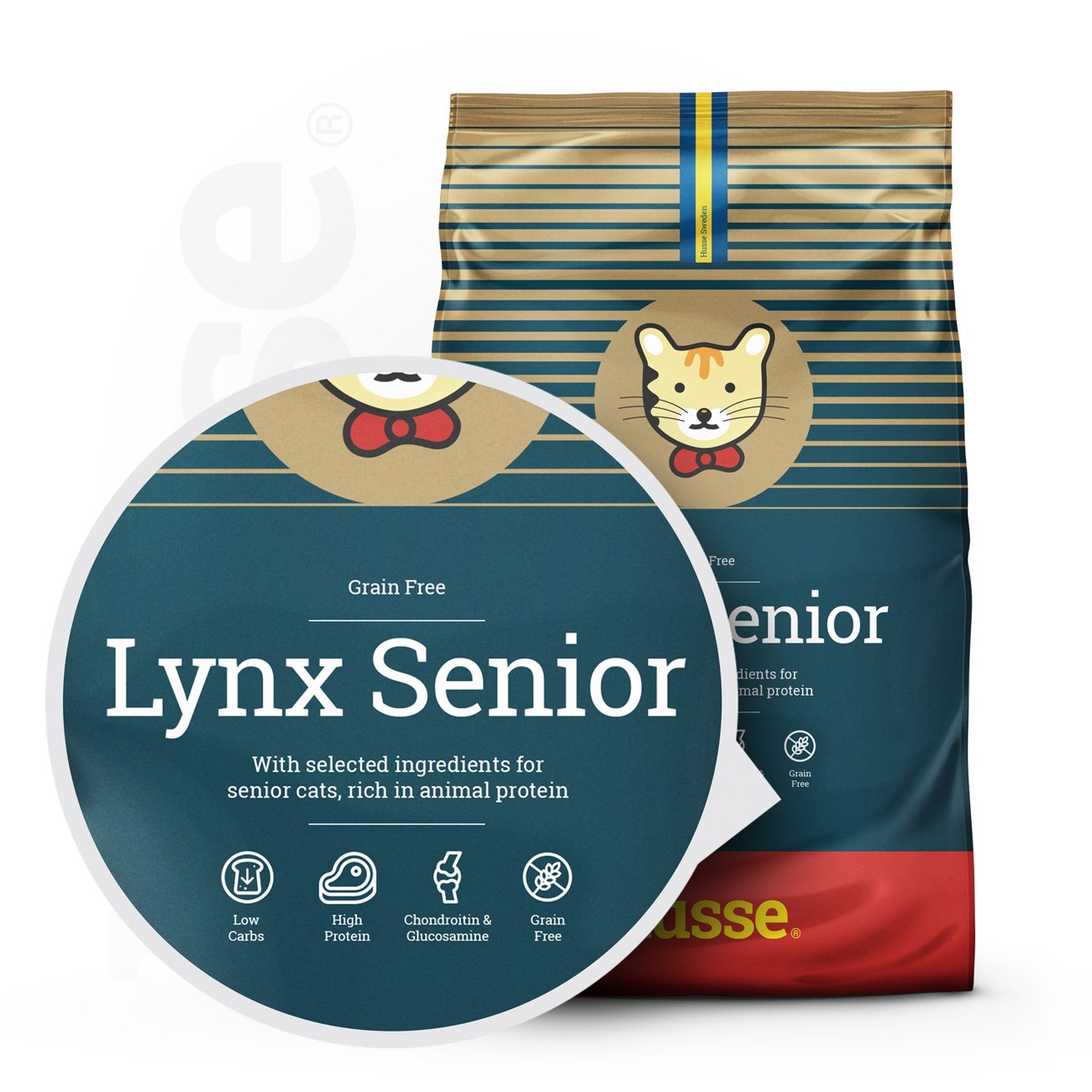 Lynx Senior | Kornfritt fôr til eldre katter med sensitiv hud og fordøyelse
