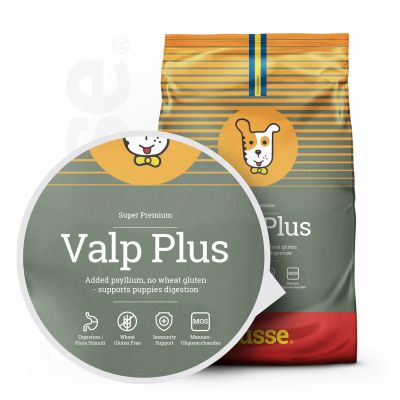 Valp Plus | Komplett ernæring med psyllium og vegetabilske fibre for jevn fordøyelse