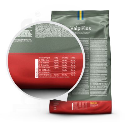 Valp Plus | Komplett ernæring med psyllium og vegetabilske fibre for jevn fordøyelse