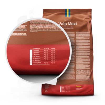 Valp Maxi | Balansert ernæring for valper og mødre av store raser