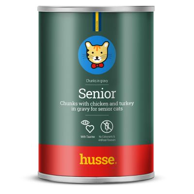 Senior chunks, 415 g | Balansert måltid tilsatt taurin